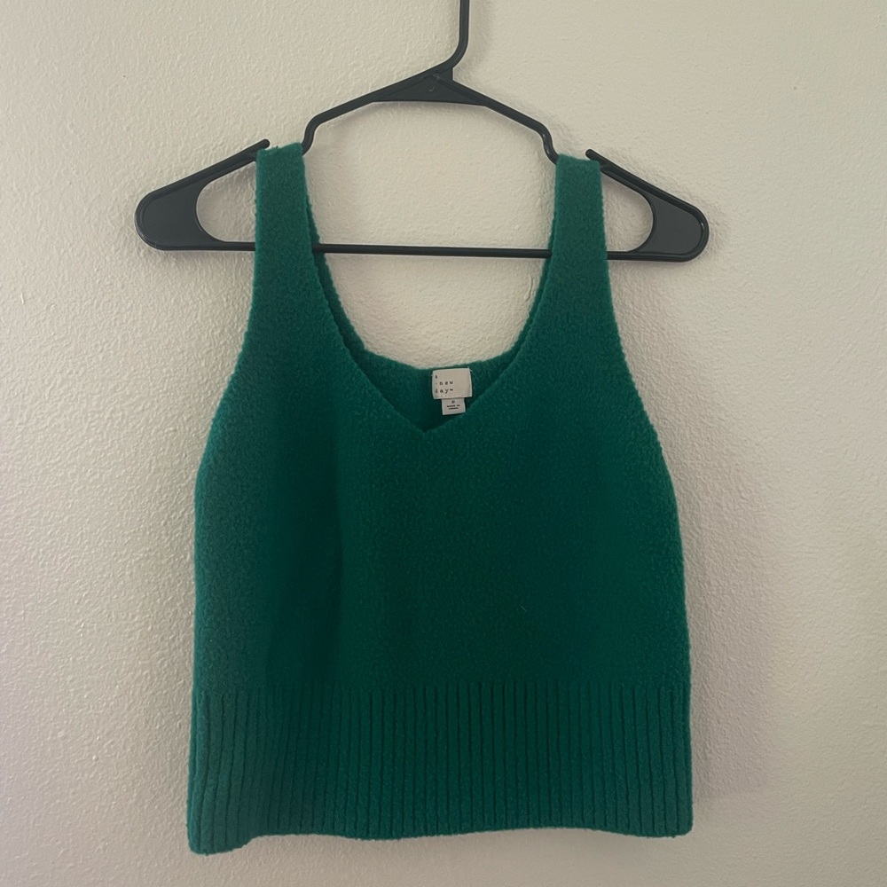 A New Day Teal Knit Sleeveless Top